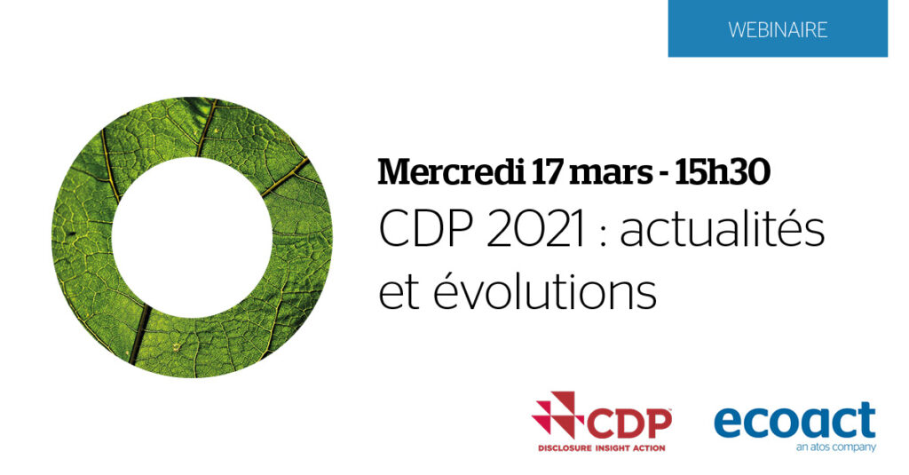 Webinaire : CDP 2021 - Actualités et évolution